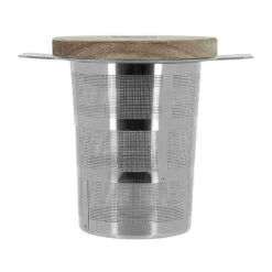 LUKE Infuseur à Thé / Tisanière En Inox Filtre Permanent Rétractable OGO Avec Couvercle Bois -Peugeot Boutique luke infuseur a the tisaniere en inox filtre permanent retractable ogo avec couvercle bois 9