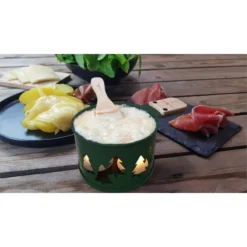 LUMI Raclette à La Bougie Individuelle Cookut- Les 2 Série Limitée Forêt Verte -Peugeot Boutique lumi raclette a la bougie individuelle cookut les 2 serie limitee foret verte 6