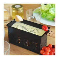 LUMI Raclette Fondue à La Bougie Cookut - Coffret Cadeau Avec Livre