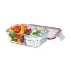 Lunch Box Boite Alimentaire Rectangle 2 Compartiments En Verre KUCHENPROFI 1L -Peugeot Boutique lunch box boite alimentaire rectangle 2 compartiments en verre kuchenprofi 1l 3