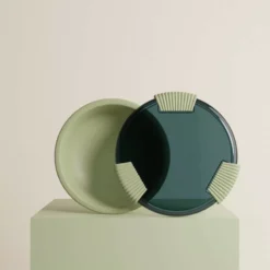 BINI Lunch Box Boîte Repas D20 Cm Vert Clair -Peugeot Boutique lunch box boite repas bento toutenun 2 etages couvercle noyer umami 12 l noir p 19