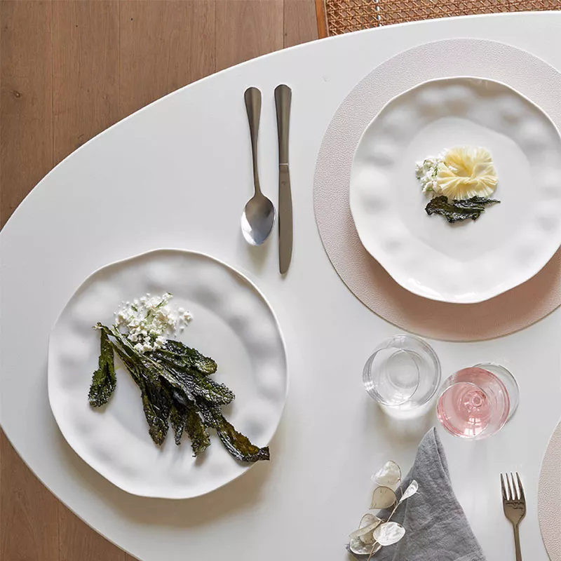 LUNIA Assiette à Dessert En Porcelaine D21.5 PORCELLANA BIANCA 1 LUNIA Assiette à Dessert En Porcelaine D21.5 PORCELLANA BIANCA