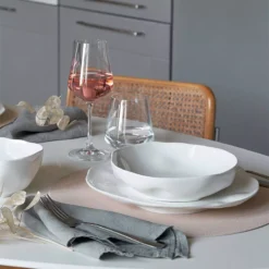 LUNIA Assiette Creuse En Porcelaine D21 PORCELLANA BIANCA