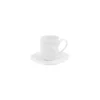 LUNIA Tasse à Café Expresso En Porcelaine Blanche 100 Ml PORCELLANA BIANCA