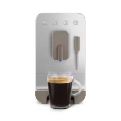 Machine à Café Automatique Avec Broyeur Et Buse Intégré SMEG Taupe Mat -Peugeot Boutique machine a cafe automatique avec broyeur et buse integre smeg taupe mat 13