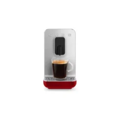 Machine à Café Automatique Avec Broyeur Intégré SMEG Rouge Mat