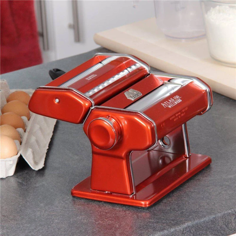 Machine à Pâtes Manuelle ATLAS 150 MARCATO Rouge 4 Machine à Pâtes Manuelle ATLAS 150 MARCATO Rouge – Image 4