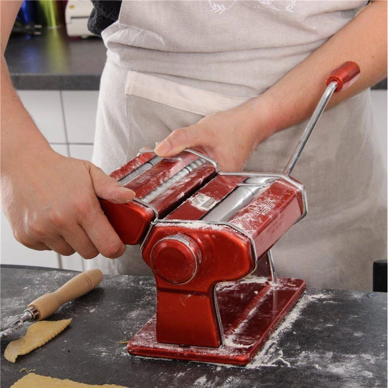 Machine à Pâtes Manuelle ATLAS 150 MARCATO Rouge 5 Machine à Pâtes Manuelle ATLAS 150 MARCATO Rouge – Image 5
