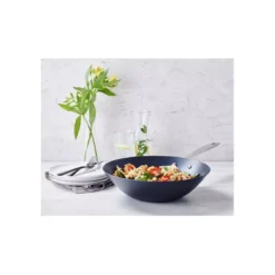 MAESTRO Wok En Acier Carbone Anti-adhésif Bleu BEKA D31