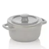 MALIN Mini Cocotte Ronde En Céramique Kela D14 Gris