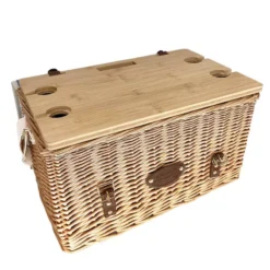 Malle Panier Pique Nique Osier Les Jardins De La Comtesse Saint Malo Rayures Bleues 4 Personnes -Peugeot Boutique malle panier pique nique osier les jardins de la comtesse saint malo vichy bleu 4 personnes 13