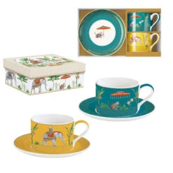 EASY LIFE MARAJAH Coffret Duo Paire Tasse à Déjeuner Porcelaine EASYLIFE