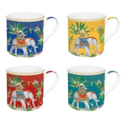 EASY LIFE MARAJAH Mug Porcelaine EASYLIFE - Coffret De 4 -Peugeot Boutique marajah mug porcelaine easylife coffret de 4 4