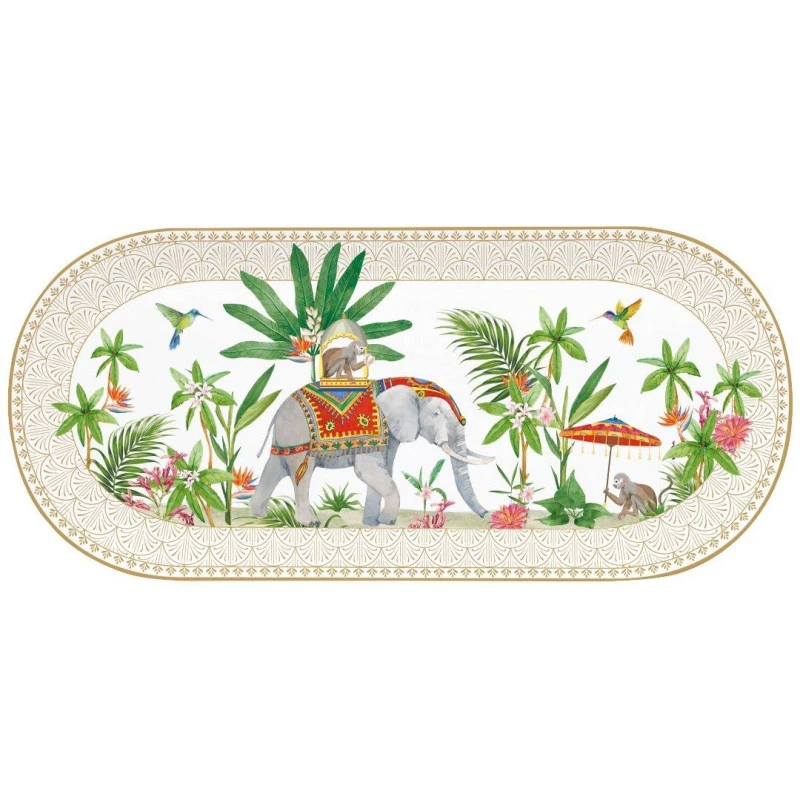 EASY LIFE MARAJAH Plat De Service Ovale En Porcelaine L 33.5 Cm EASYLIFE 2 EASY LIFE MARAJAH Plat De Service Ovale En Porcelaine L 33.5 Cm EASYLIFE – Image 2