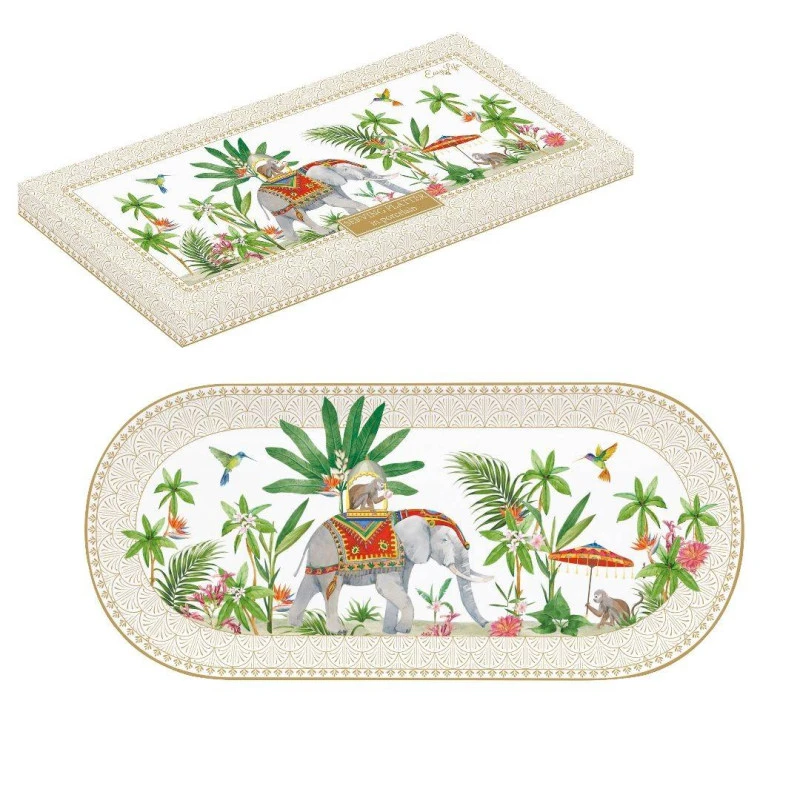 EASY LIFE MARAJAH Plat De Service Ovale En Porcelaine L 33.5 Cm EASYLIFE 4 EASY LIFE MARAJAH Plat De Service Ovale En Porcelaine L 33.5 Cm EASYLIFE – Image 4