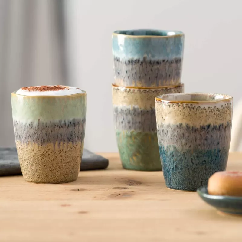 MATERA Set De 4 Mug En Céramique 300 Ml Leonardo 2 MATERA Set De 4 Mug En Céramique 300 Ml Leonardo – Image 2