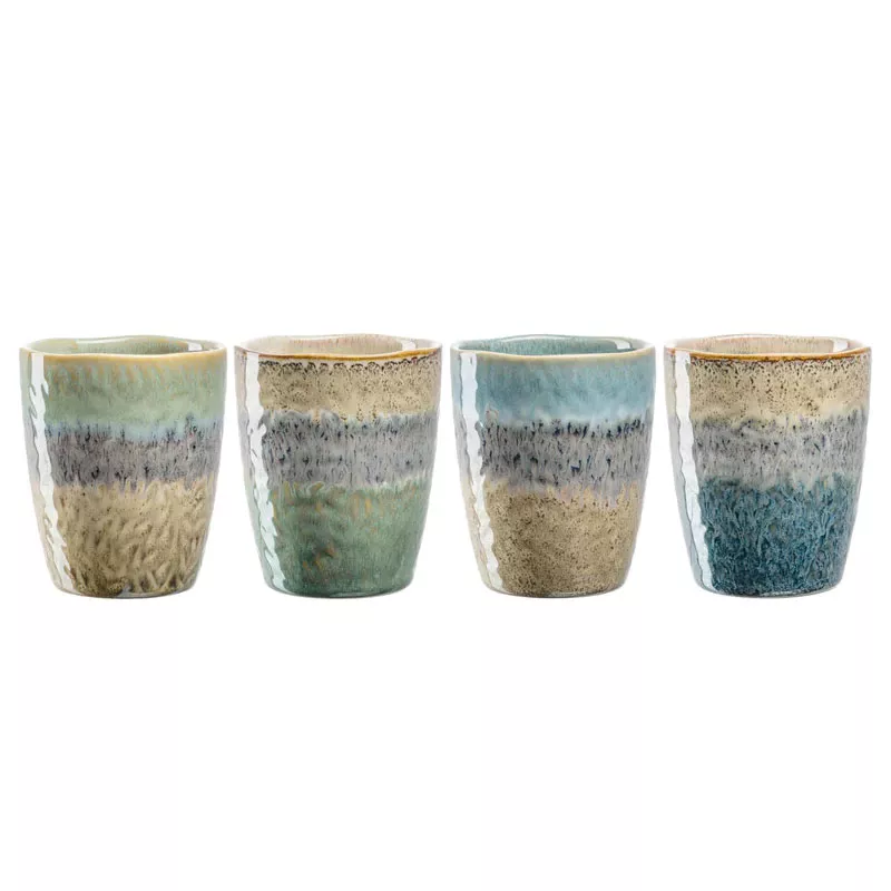 MATERA Set De 4 Mug En Céramique 300 Ml Leonardo 1 MATERA Set De 4 Mug En Céramique 300 Ml Leonardo