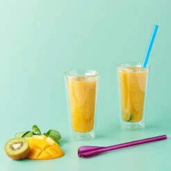 Mélangeur Paille Cuillère Cocktail Réutilisable Coloris Assortis - Les 6 MASTRAD -Peugeot Boutique melangeur paille cuillere cocktail reutilisable coloris assortis les 6 mastrad 5