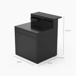 Meuble De Cuisine Extérieure Desserte Avec Comptoir Bar Noir Forge Adour CBN -Peugeot Boutique meuble de cuisine exterieure desserte avec comptoir bar noir forge adour cbn 13