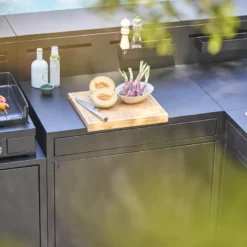 Meuble De Cuisine Extérieure Desserte Avec Comptoir Bar Noir Forge Adour CBN -Peugeot Boutique meuble de cuisine exterieure desserte avec comptoir bar noir forge adour cbn 18