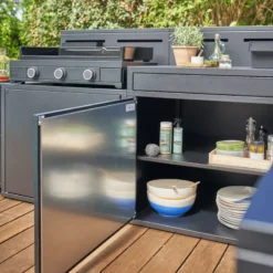 Meuble De Cuisine Extérieure Desserte Avec Comptoir Bar Noir Forge Adour CBN -Peugeot Boutique meuble de cuisine exterieure desserte avec comptoir bar noir forge adour cbn 4