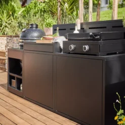 Meuble De Cuisine Extérieure Desserte Avec Comptoir Bar Noir Forge Adour CBN -Peugeot Boutique meuble de cuisine exterieure desserte avec comptoir bar noir forge adour cbn 9