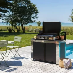 Meuble Plancha Desserte Mobile Inox Table Acier FELIX ENO 120 X 60 -Peugeot Boutique meuble plancha desserte mobile inox table acier felix eno 120 x 60 2