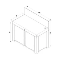 Meuble Plancha Desserte Mobile Inox Table Acier FELIX ENO 120 X 60 -Peugeot Boutique meuble plancha desserte mobile inox table acier felix eno 120 x 60 5