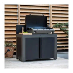 Meuble Plancha Desserte Mobile Table Acier FELIX ENO 120 X 60 Gris Taupe -Peugeot Boutique meuble plancha desserte mobile table acier felix eno 120 x 60 gris taupe 10