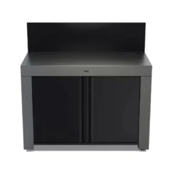 Meuble Plancha Desserte Mobile Table Acier FELIX ENO 120 X 60 Gris Taupe -Peugeot Boutique meuble plancha desserte mobile table acier felix eno 120 x 60 gris taupe 5