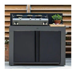 Meuble Plancha Desserte Mobile Table Acier FELIX ENO 120 X 60 Gris Taupe -Peugeot Boutique meuble plancha desserte mobile table acier felix eno 120 x 60 gris taupe 8