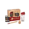 MIAM Coffret Cadeau Bocal Shaker à Crêpes Pancake Gaufres Facile Cookut Rouge