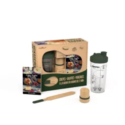 MIAM Coffret Cadeau Bocal Shaker à Crêpes Pancake Gaufres Facile Cookut Vert -Peugeot Boutique miam coffret cadeau bocal shaker a crepes pancake gaufres facile cookut vert p 3