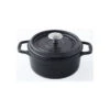 MIJOTEUSE Cocotte Ronde Fonte émaillée INVICTA NOIR D26