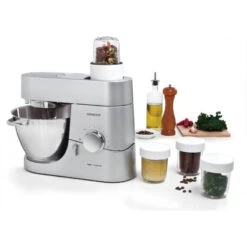 Mini Mixeur + 4 Mini-cuves Avec Couvercles Pour Robots Chef Et Major KENWOOD -Peugeot Boutique mini mixeur 4 mini cuves avec couvercles pour robots chef et major kenwood 7