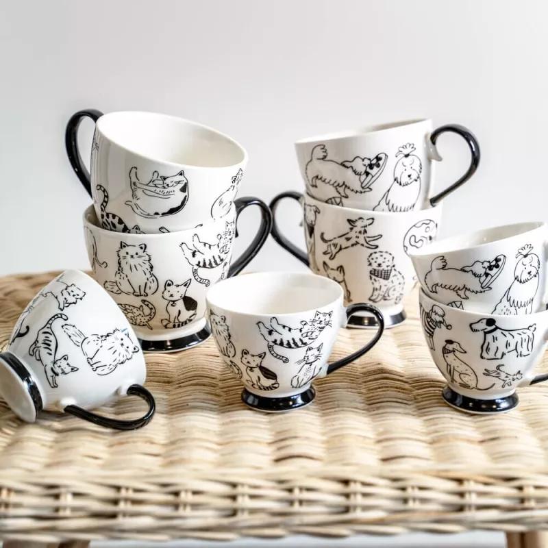 MISTIGRIS Coffret Déjeuner En Porcelaine TABLE PASSION 44cl - Les 2 1 MISTIGRIS Coffret Déjeuner En Porcelaine TABLE PASSION 44cl - Les 2