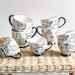 MISTIGRIS Coffret Tasses En Porcelaine TABLE PASSION 20cl - Les 4 -Peugeot Boutique mistigris coffret tasses en porcelaine table passion 20cl les 4 2