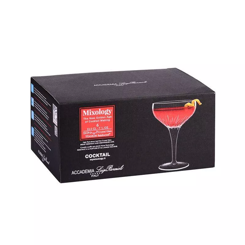MIXOLOGY Coupe à Champagne Cocktail 22 Cl Luigi Bornioli - Les 6 6 MIXOLOGY Coupe à Champagne Cocktail 22 Cl Luigi Bornioli - Les 6 – Image 6