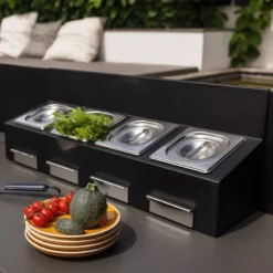 MODULO Cuisine Extérieure Elément Crédence Gastronorm 4 Bacs ENO 33 MODULO Cuisine Extérieure Elément Crédence Gastronorm 4 Bacs ENO -Peugeot Boutique modulo cuisine exterieure element credence gastronorm 4 bacs eno 13