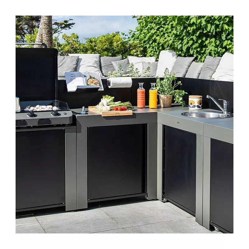 MODULO Cuisine Extérieure Elément Kit 4 Accessoires De Crédence ENO Inox 6 MODULO Cuisine Extérieure Elément Kit 4 Accessoires De Crédence ENO Inox – Image 6
