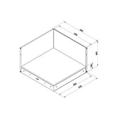 MODULO Cuisine Extérieure Elément Plateau D'angle Acier Galvanisé Thermolaqué ENO Gris Et Noir -Peugeot Boutique modulo cuisine exterieure element plateau dangle acier galvanise thermolaque eno gris et noir 4