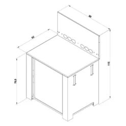 MODULO Pack Cuisine Extérieure Elément Meuble Plancha Acier Galvanisé ENO -Peugeot Boutique modulo pack cuisine exterieure element meuble plancha acier galvanise eno 9