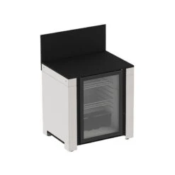 MODULO Pack Cuisine Extérieure Elément Pour Frigo 115 L Inox + Acier Galvanisé Noir ENO SC