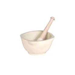 Mortier/Pilon Céramique 14cm Natural Chic Emile HENRY Blanc Argile