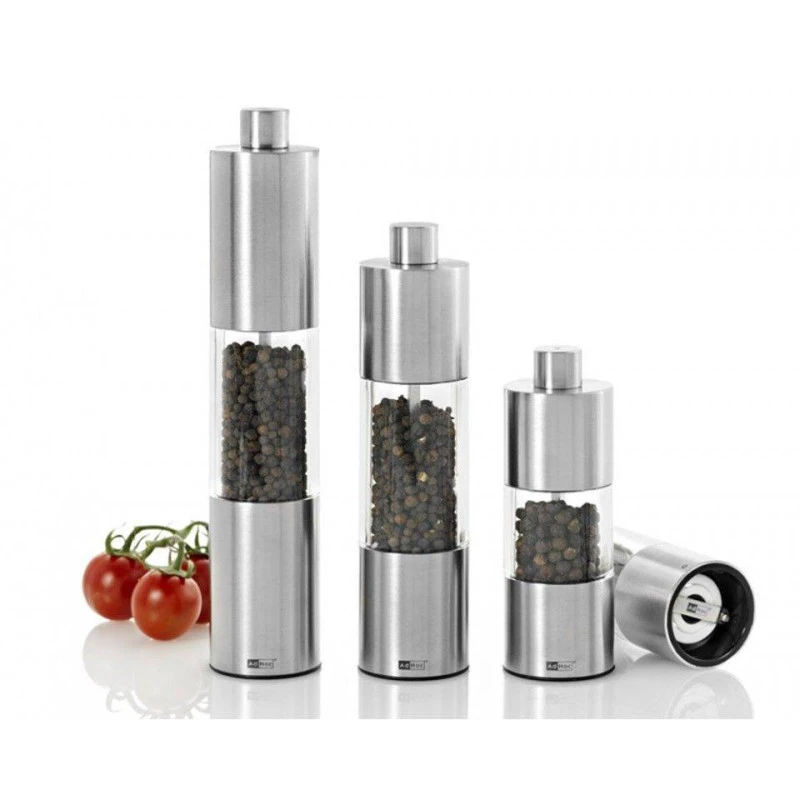 Moulin Manuel Poivre Ou Sel 13cm Acier AdHoc SC 2 Moulin Manuel Poivre Ou Sel 13cm Acier AdHoc SC – Image 2