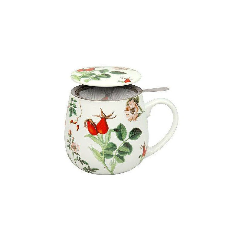 MUG Tasse Tisanière Avec Couvercle Porcelaine Könitz Rose Musquée 2 MUG Tasse Tisanière Avec Couvercle Porcelaine Könitz Rose Musquée – Image 2