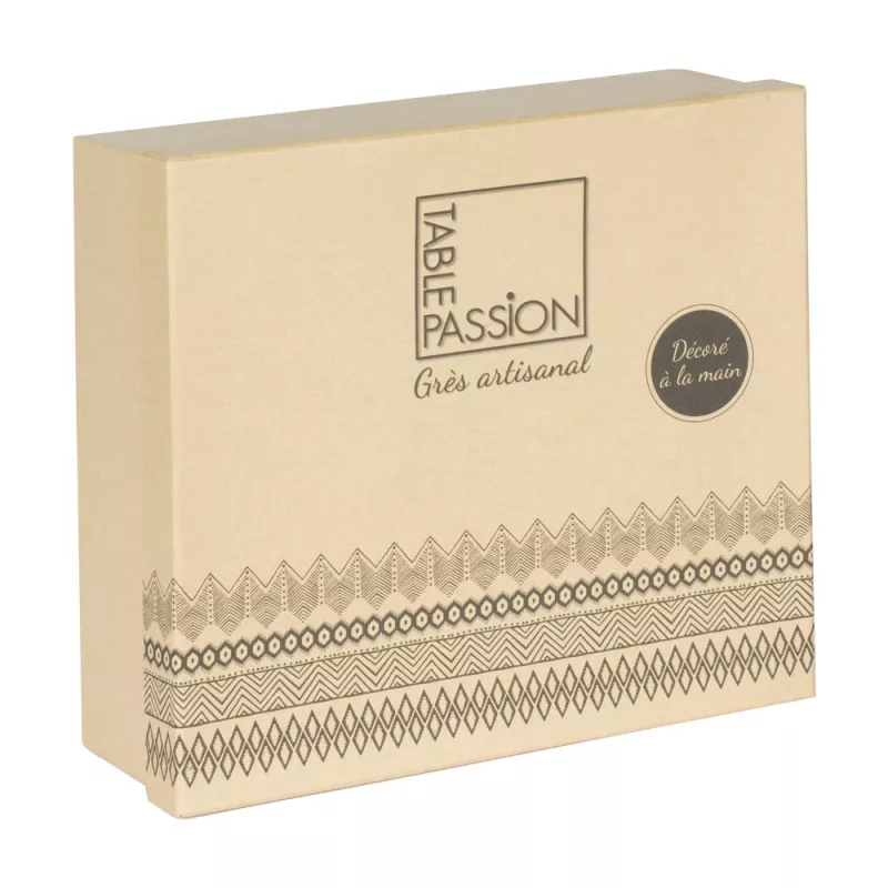 NELSON Coffret Mugs Grès TABLE PASSION 30cl - Les 4 4 NELSON Coffret Mugs Grès TABLE PASSION 30cl - Les 4 – Image 4
