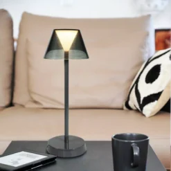 NEW YORK Lampe Rechargeable De Table Sans Fil WD LIFESTYLE Gris SC -Peugeot Boutique new york lampe rechargeable de table sans fil wd lifestyle gris 4