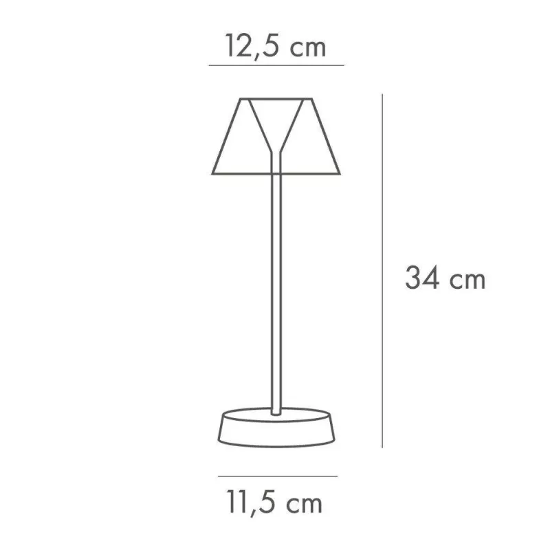 NEW YORK Lampe Rechargeable De Table Sans Fil WD LIFESTYLE Marron SC 3 NEW YORK Lampe Rechargeable De Table Sans Fil WD LIFESTYLE Marron SC – Image 3