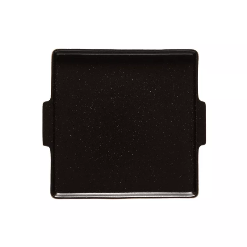 NOTOS Plat Carré En Grès 22 Cm Noire COSTA NOVA 2 NOTOS Plat Carré En Grès 22 Cm Noire COSTA NOVA – Image 2
